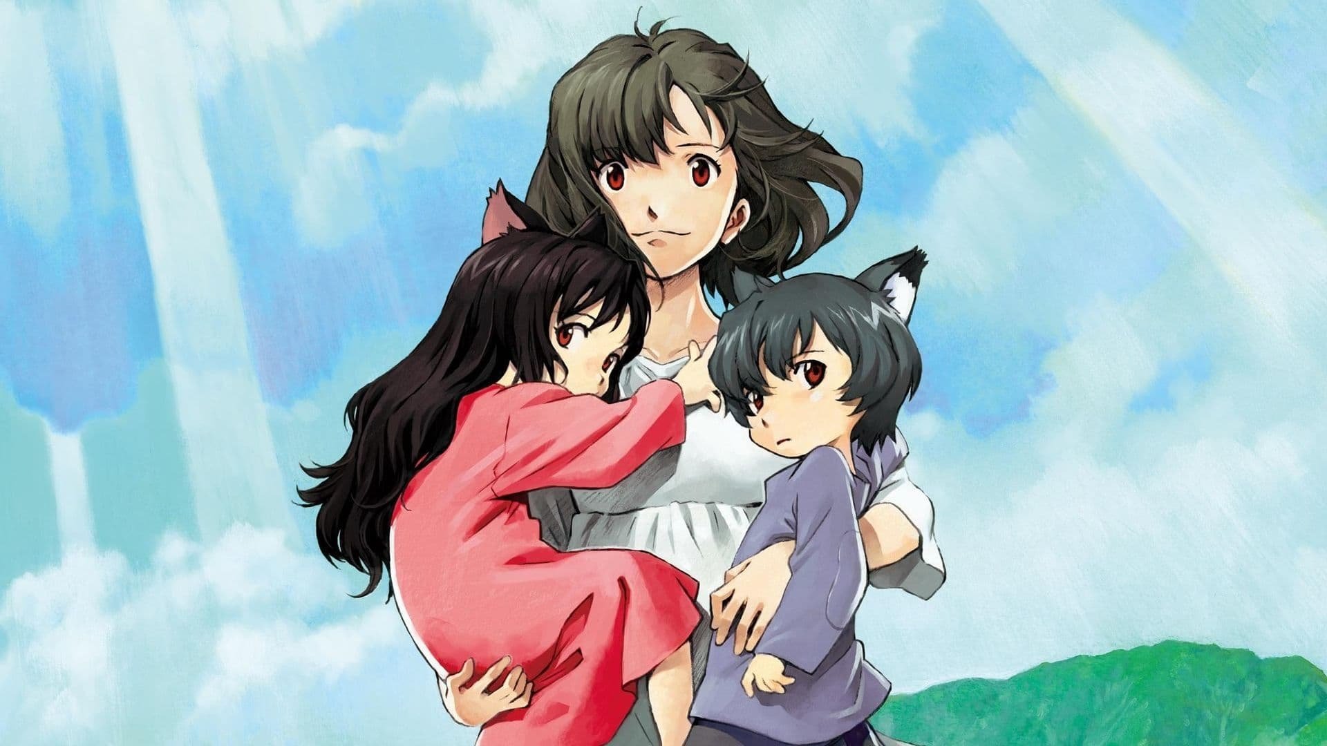 Cinematic background from Wolf Children 2012 - After her werewolf lover unexpectedly dies in an accident, a woman must find a way to raise the son and daughter that she had with him. However, their inheritance of their father's traits prove to be a challenge for her.