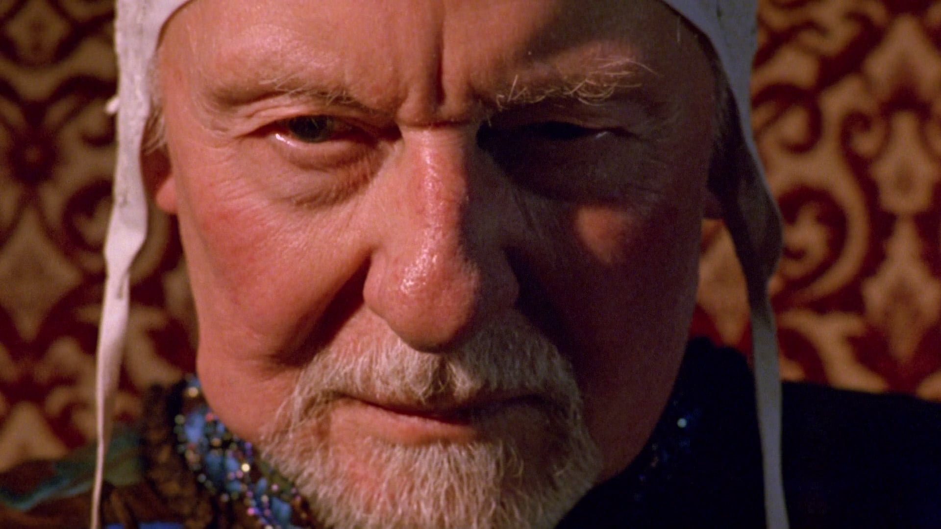 Cinematic background from Prospero's Books 1991 - An exiled magician finds an opportunity for revenge against his enemies muted when his daughter and the son of his chief enemy fall in love in this uniquely structured retelling of the 'The Tempest'.