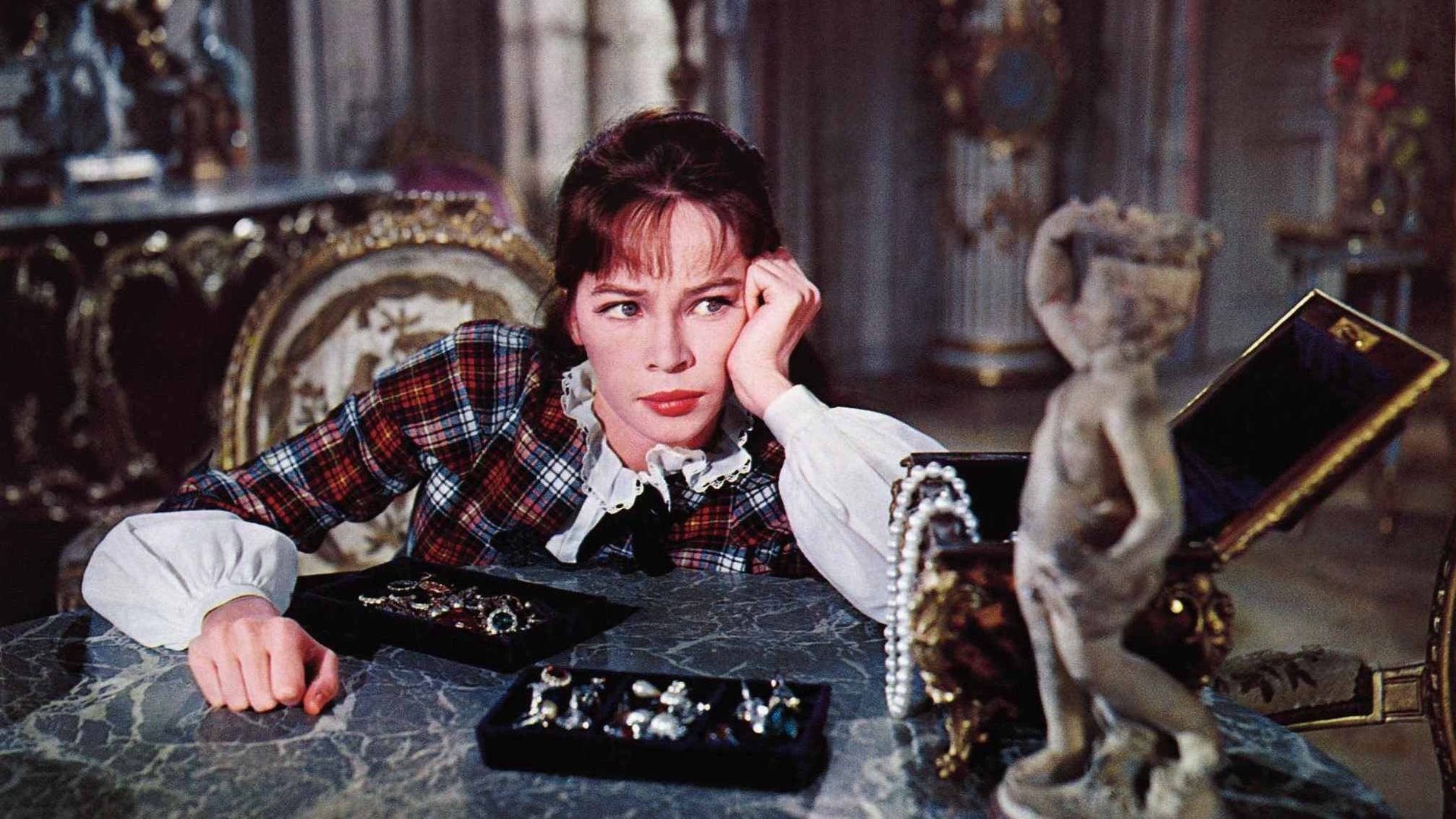 Cinematic background from Gigi 1958 - A home, a motorcar, servants, the latest fashions: the most eligible and most finicky bachelor in Paris offers them all to Gigi. But she, who's gone from girlish gawkishness to cultured glamour before our eyes, yearns for that wonderful something money can't buy.