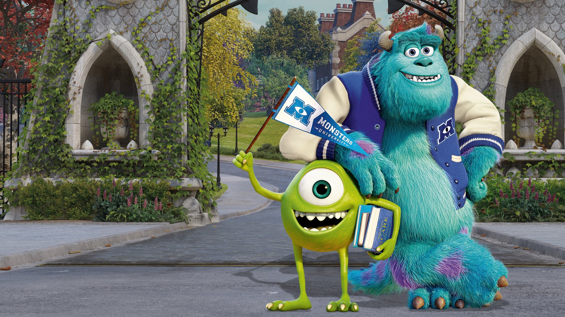 Cinematic background from Monsters University 2013 - A look at the relationship between Mike and Sulley during their days at Monsters University — when they weren't necessarily the best of friends.