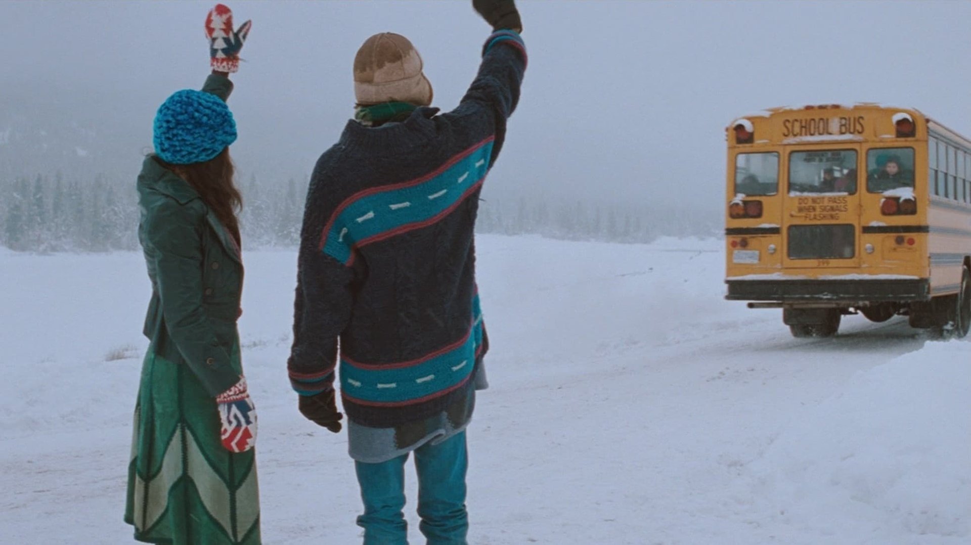 Cinematic background from The Sweet Hereafter 1997 - A small mountain community in Canada is devastated when a school bus accident leaves more than a dozen of its children dead. A big-city lawyer arrives to help the survivors' and victims' families prepare a class-action suit, but his efforts only seem to push the townspeople further apart. At the same time, one teenage survivor of the accident has to reckon with the loss of innocence brought about by a different kind of damage.