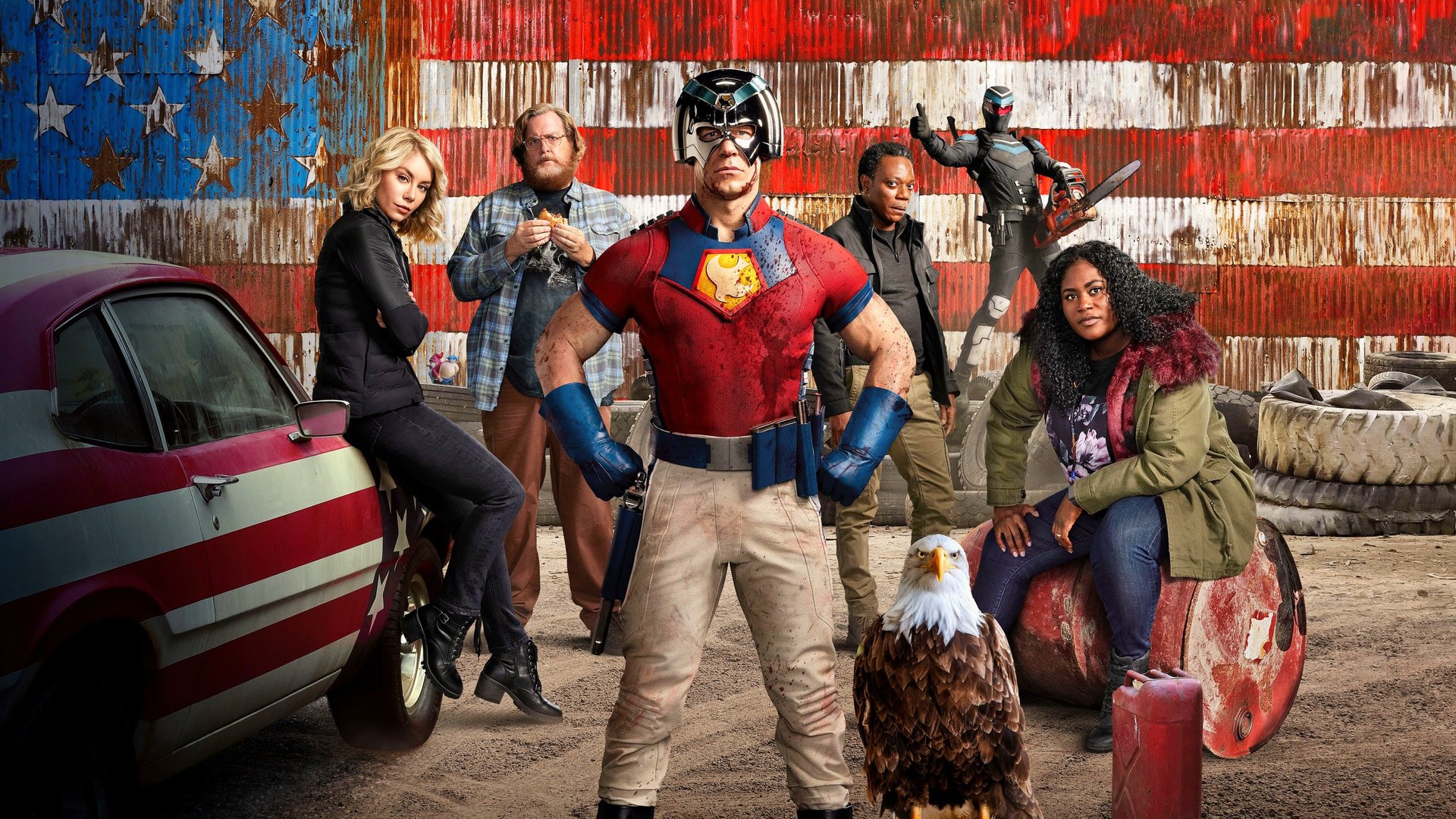 Cinematic background from Peacemaker 2022 - The continuing story of Peacemaker – a compellingly vainglorious man who believes in peace at any cost, no matter how many people he has to kill to get it – in the aftermath of the events of “The Suicide Squad.”