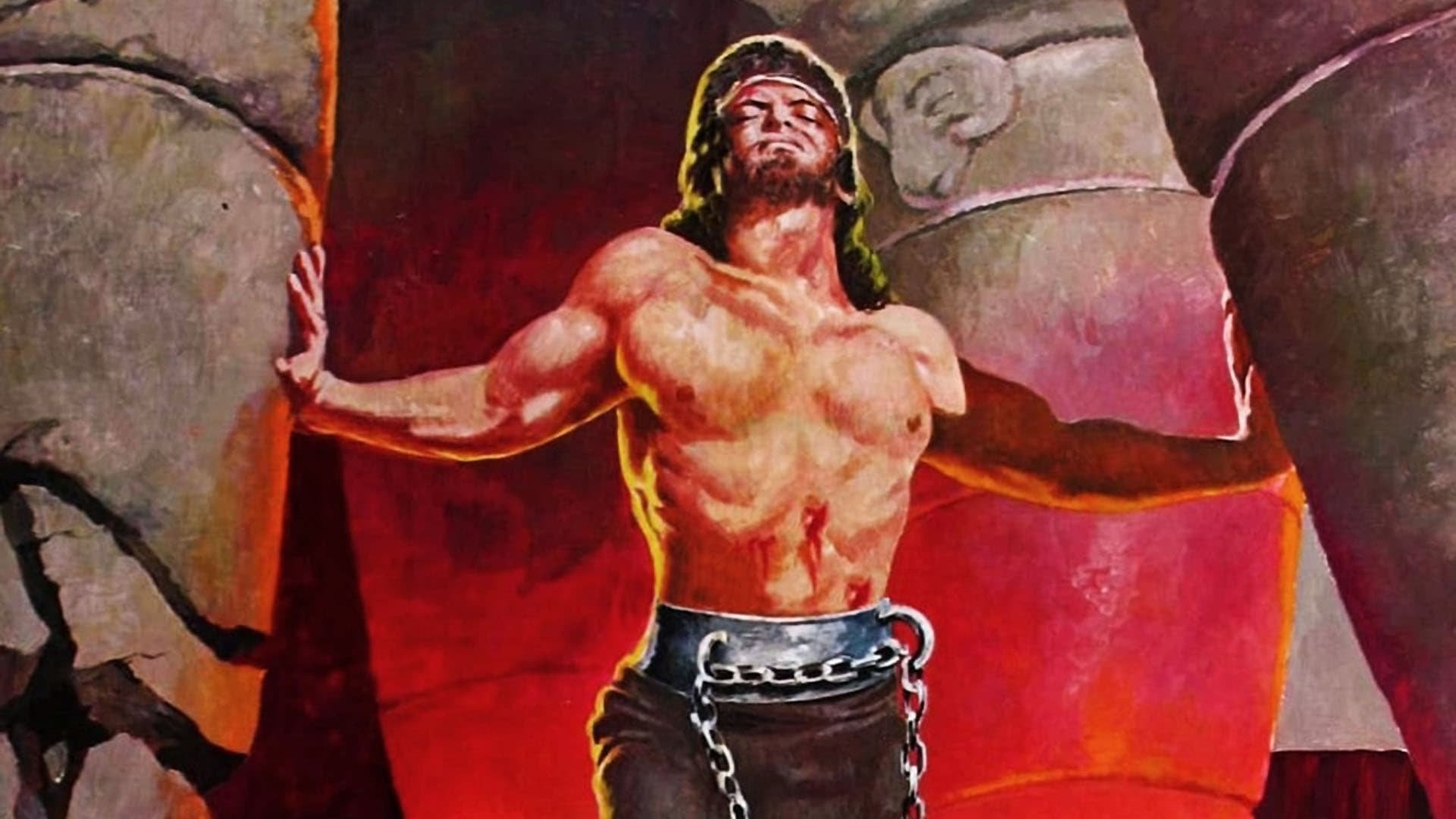 Cinematic background from Samson and Delilah 1949 - When strongman Samson rejects the love of the beautiful Philistine woman Delilah, she seeks vengeance that brings horrible consequences they both regret.