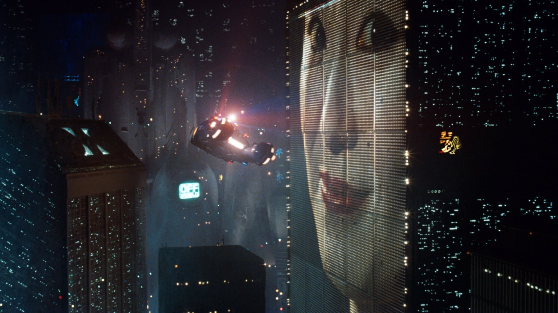 Cinematic background from Blade Runner 1982 - In the smog-choked dystopian Los Angeles of 2019, blade runner Rick Deckard is called out of retirement to terminate a quartet of replicants who have escaped to Earth seeking their creator for a way to extend their short life spans.