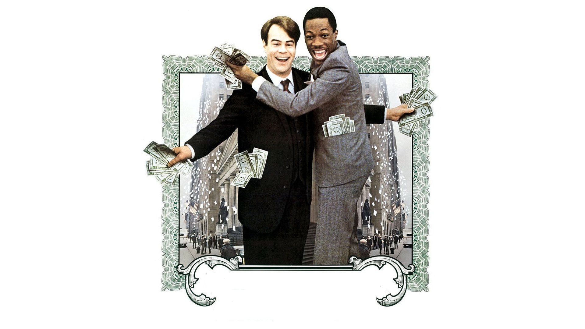 Cinematic background from Trading Places 1983 - A snobbish investor and a wily street con-artist find their positions reversed as part of a bet by two callous millionaires.