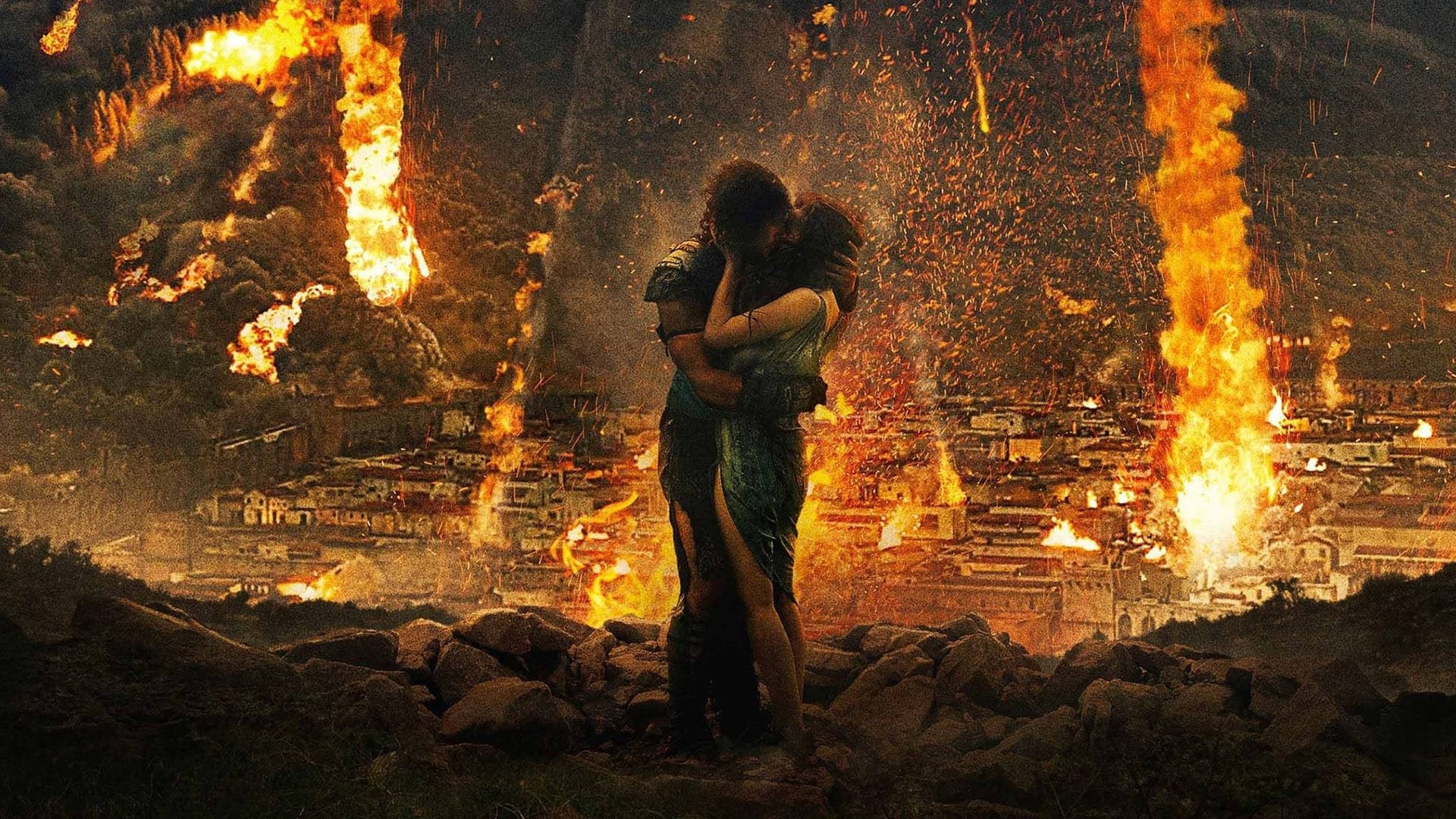 Cinematic background from Pompeii 2014 - In 79 A.D., Milo, a slave turned gladiator, finds himself in a race against time to save his true love Cassia, the beautiful daughter of a wealthy merchant who has been unwillingly betrothed to a corrupt Roman Senator. As Mount Vesuvius erupts in a torrent of blazing lava, Milo must fight his way out of the arena in order to save his beloved as the once magnificent Pompeii crumbles around him.