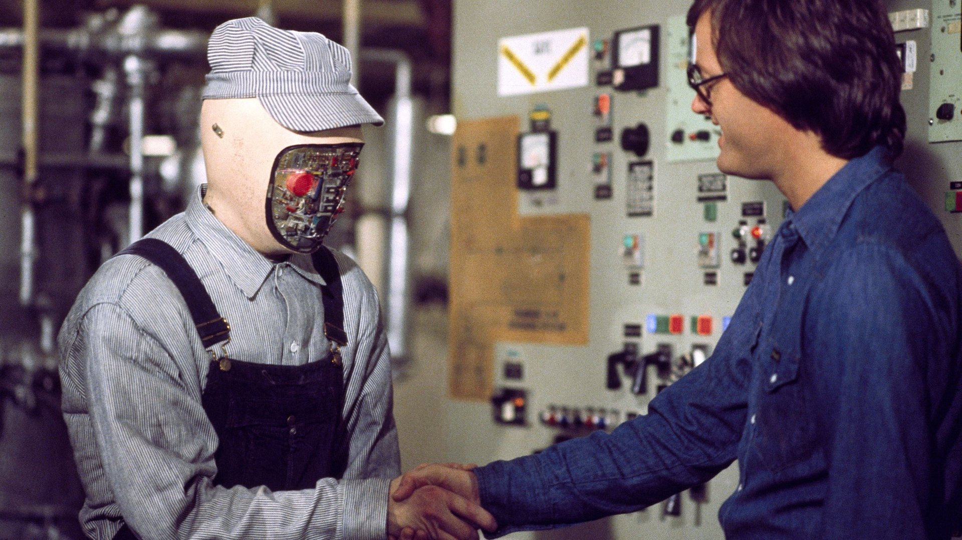 Cinematic background from Futureworld 1976 - Two years after the Westworld tragedy in the Delos amusement park, the corporate owners have reopened the park following over $1 billion in safety and other improvements. For publicity purposes, reporters Chuck Browning and Tracy Ballard are invited to review the park. Just prior to arriving at the park, however, Browning is given a clue by a dying man that something is amiss.