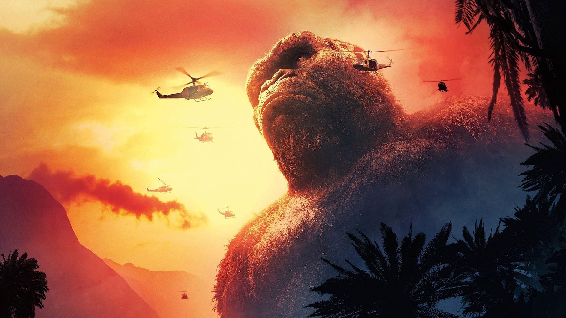 Cinematic background from Kong: Skull Island 2017 - Explore the mysterious and dangerous home of the king of the apes as a team of explorers ventures deep inside the treacherous, primordial island.