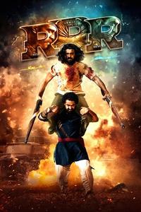Official poster of RRR 2022 directed by S.S. Rajamouli