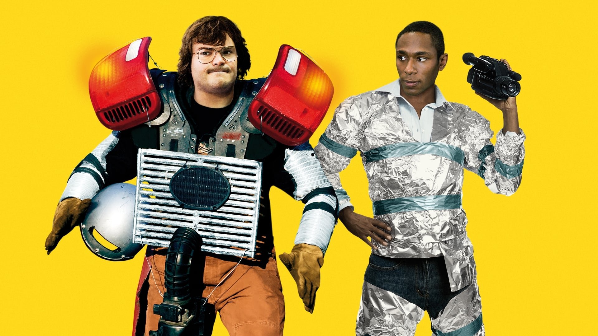 Cinematic background from Be Kind Rewind 2008 - A man whose brain becomes magnetized unintentionally destroys every tape in his friend's video store. In order to satisfy the store's most loyal renter, an aging woman with signs of dementia, the two men set out to remake the lost films.