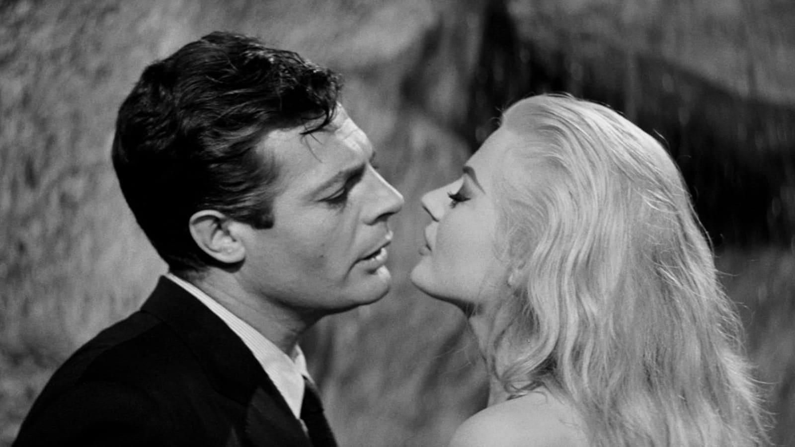 Cinematic background from La Dolce Vita 1960 - Episodic journey of journalist Marcello who struggles to find his place in the world, torn between the allure of Rome's elite social scene and the stifling domesticity offered by his girlfriend, all the while searching for a way to become a serious writer.