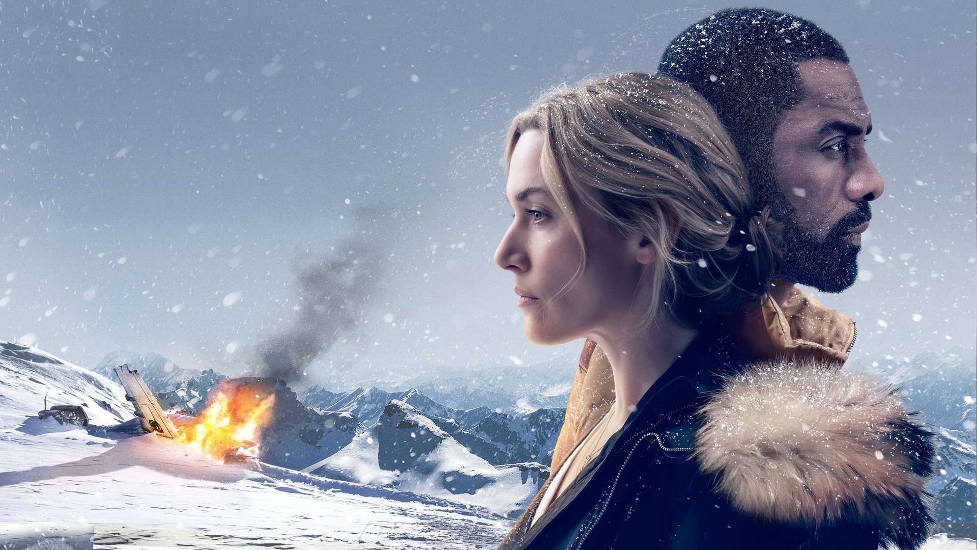 Cinematic background from The Mountain Between Us 2017 - Stranded on a mountain after a tragic plane crash, two strangers must work together to endure the extreme elements of the remote, snow-covered terrain. When they realize help is not coming, they embark on a perilous journey across hundreds of miles of wilderness, pushing each other to survive and discovering their inner strength.