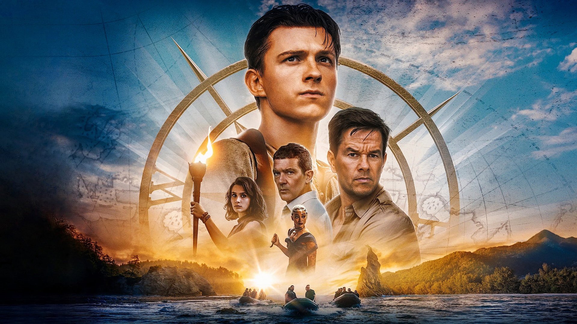 Cinematic background from Uncharted 2022 - A young street-smart, Nathan Drake and his wisecracking partner Victor “Sully” Sullivan embark on a dangerous pursuit of “the greatest treasure never found” while also tracking clues that may lead to Nathan’s long-lost brother.