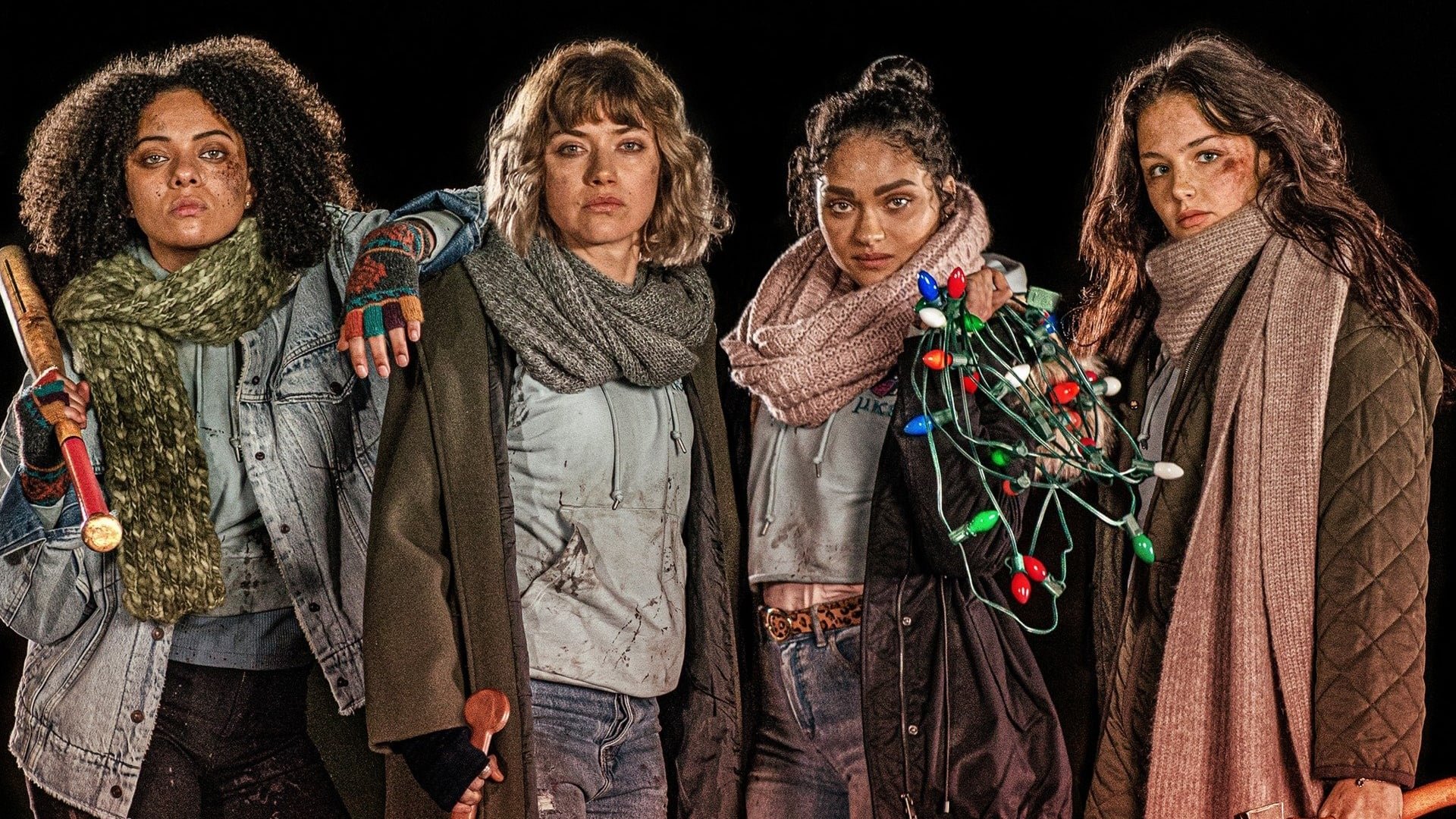 Cinematic background from Black Christmas 2019 - During Christmas break, the women at Hawthorne College start being preyed upon by an unknown stalker. Riley, a girl dealing with her own trauma, decides to take matters into her own hands before her and her friends are murdered too.