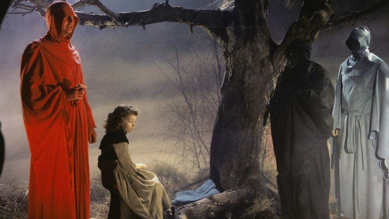 Cinematic background from The Masque of the Red Death 1964 - A European prince terrorizes the local peasantry while using his castle as a refuge against the "Red Death" plague that stalks the land.