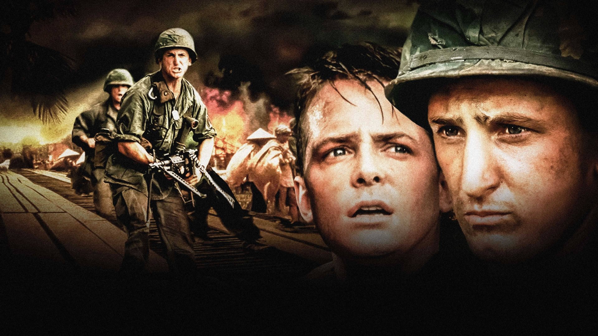 Cinematic background from Casualties of War 1989 - During the Vietnam War, a soldier finds himself the outsider of his own squad when they unnecessarily kidnap a female villager.