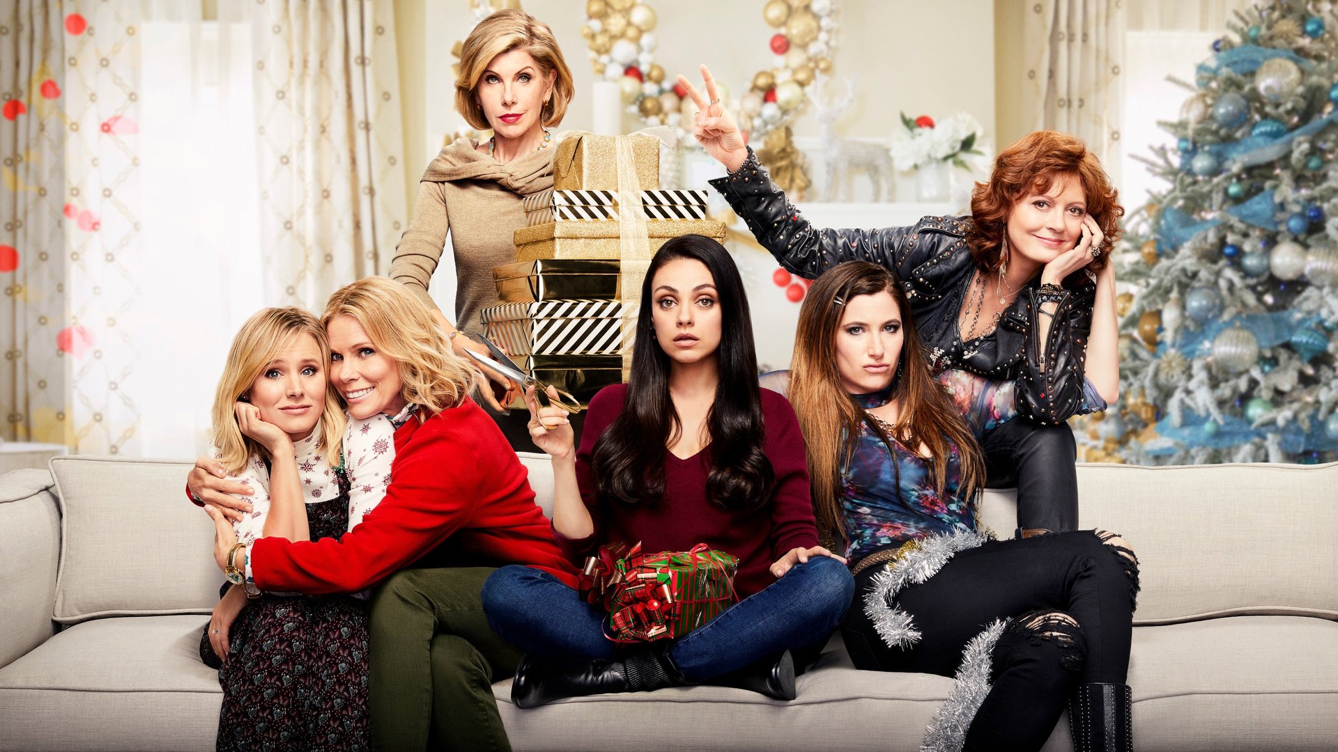 Cinematic background from A Bad Moms Christmas 2017 - Amy, Kiki and Carla – three under-appreciated and over-burdened women – rebel against the challenges and expectations of the Super Bowl for mothers: Christmas. And if creating a more perfect holiday for their families wasn’t hard enough, they have to do all of that while hosting and entertaining their own mothers.