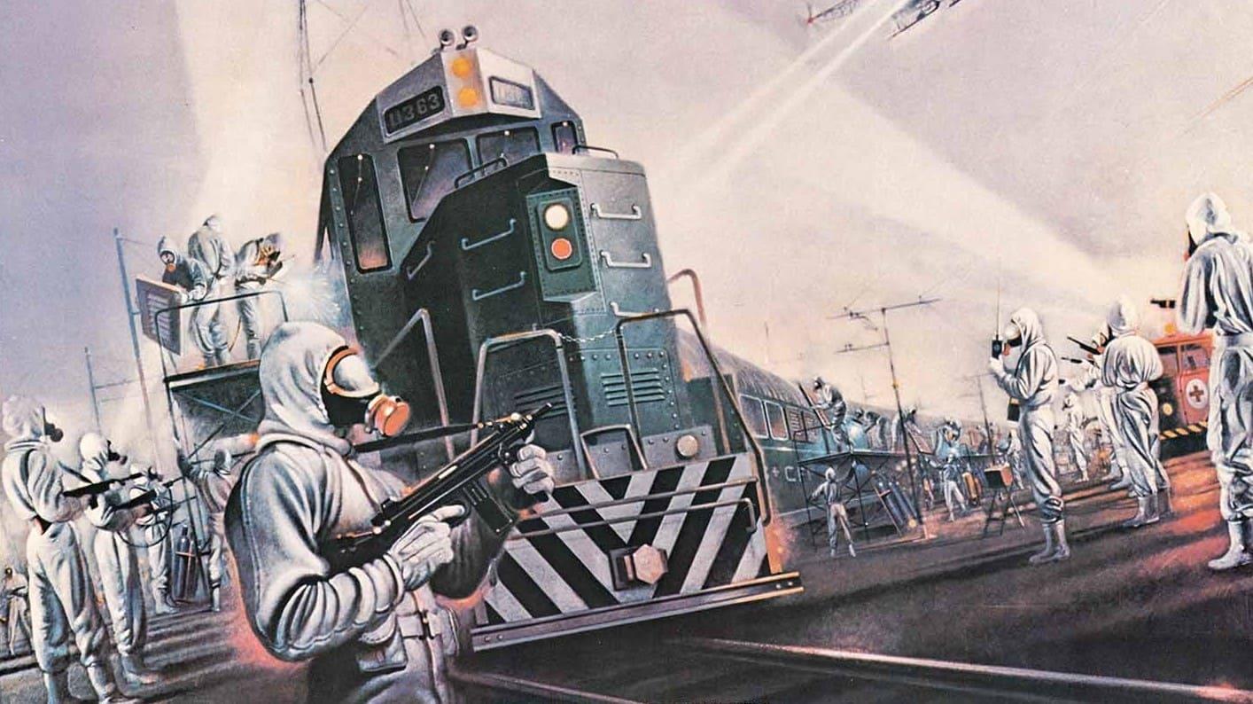 Cinematic background from The Cassandra Crossing 1976 - Passengers on a European train have been exposed to a deadly disease, and nobody will let them off the train.