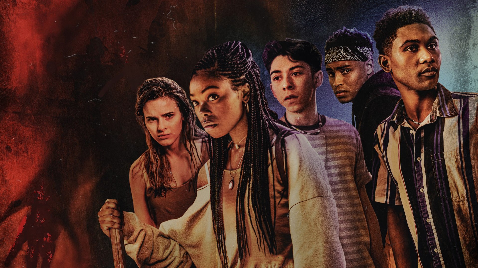 Cinematic background from Black as Night 2021 - A teenage girl with self-esteem issues finds confidence in the most unlikely way, by spending her summer battling vampires that prey on New Orleans' disenfranchised with the help of her best friend, the boy she's always pined for, and a peculiar rich girl.