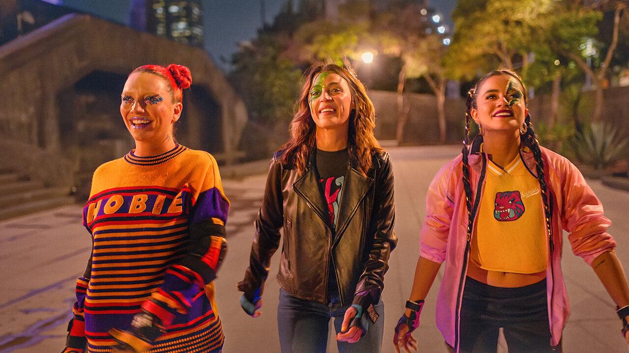 Cinematic background from Making It Up 2023 - Ana and Rita are flat broke. So when unpredictable Alex offers them a job, they kind of have to say yes -- to the gig and to a big ol' mess.