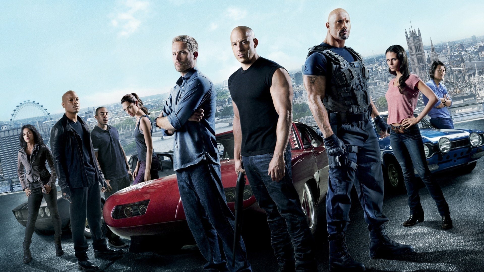 Cinematic background from Fast & Furious 6 2013 - Hobbs has Dominic and Brian reassemble their crew to take down a team of mercenaries; Dominic unexpectedly gets sidetracked with facing his presumed deceased girlfriend, Letty.