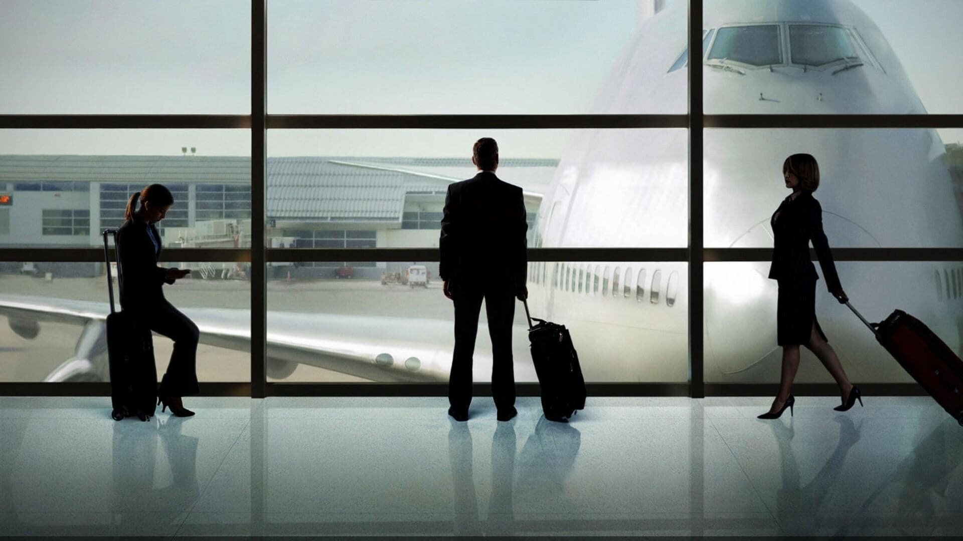 Cinematic background from Up in the Air 2009 - Corporate downsizing expert Ryan Bingham spends his life in planes, airports, and hotels, but just as he’s about to reach a milestone of ten million frequent flyer miles, he meets a woman who causes him to rethink his transient life.