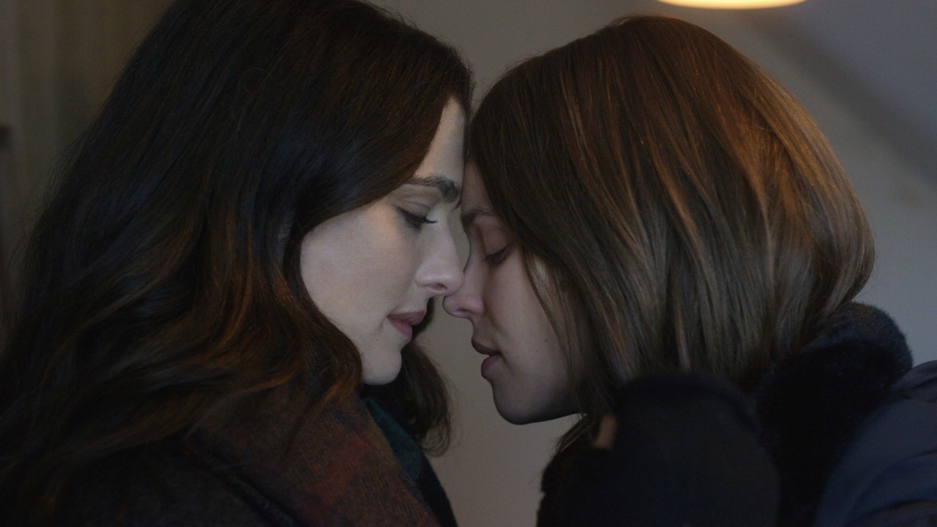 Cinematic background from Disobedience 2017 - A woman learns about the death of her Orthodox Jewish father, a rabbi. She returns home and has romantic feelings rekindled for her best childhood friend, who is now married to her cousin.