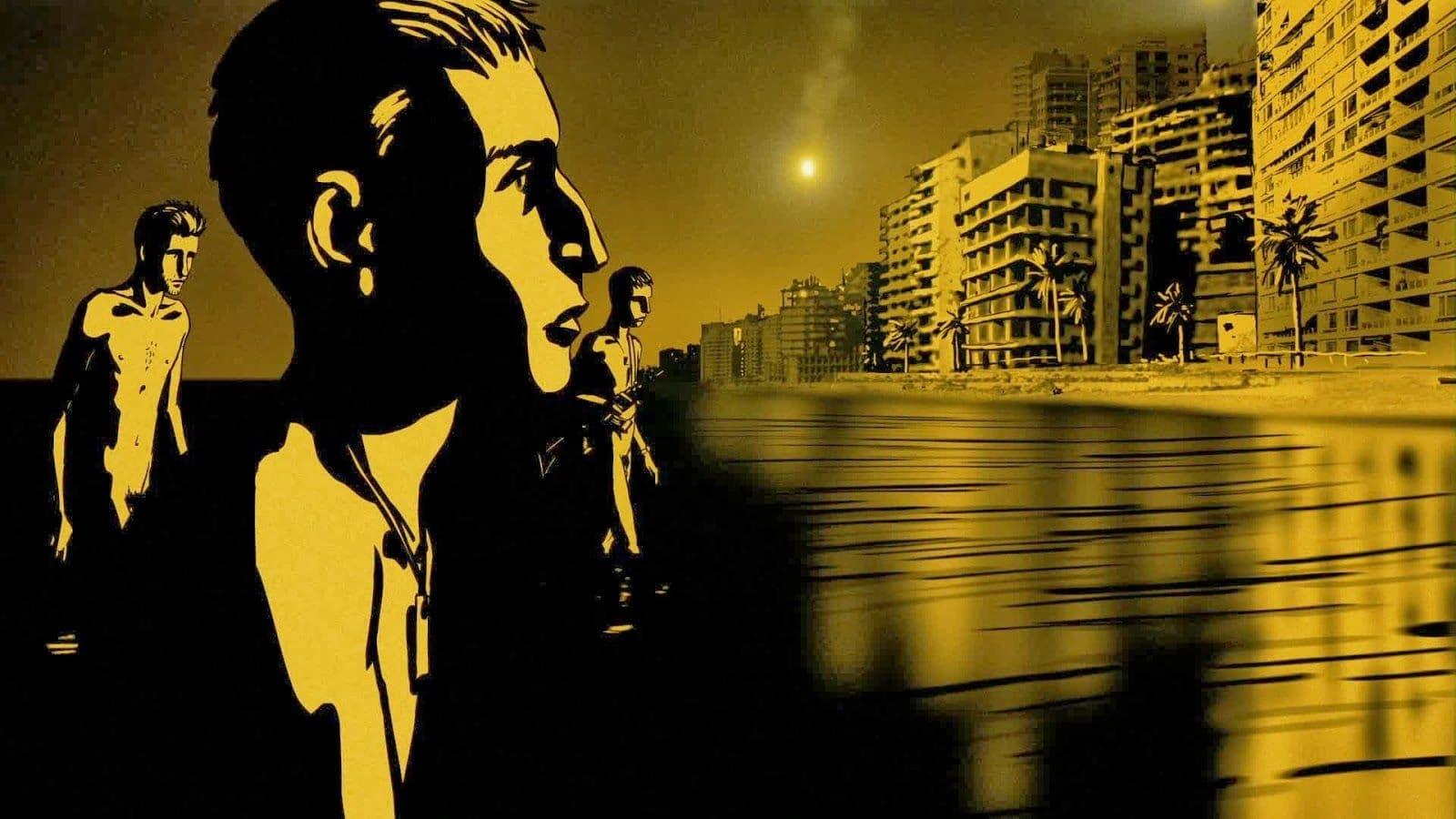 Cinematic background from Waltz with Bashir 2008 - An Israeli film director interviews fellow veterans of the 1982 invasion of Lebanon to reconstruct his own memories of his term of service in that conflict.