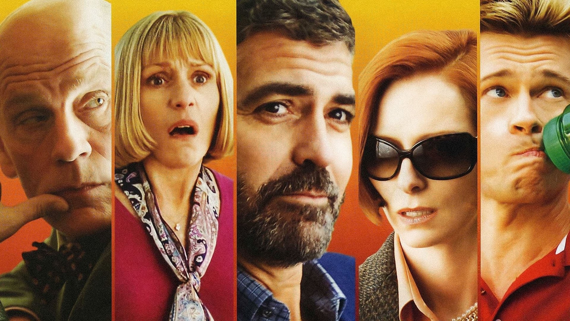 Cinematic background from Burn After Reading 2008 - When a disc containing memoirs of a former CIA analyst falls into the hands of gym employees, Linda and Chad, they see a chance to make enough money for Linda to have life-changing cosmetic surgery. Predictably, events whirl out of control for the duo, and those in their orbit.