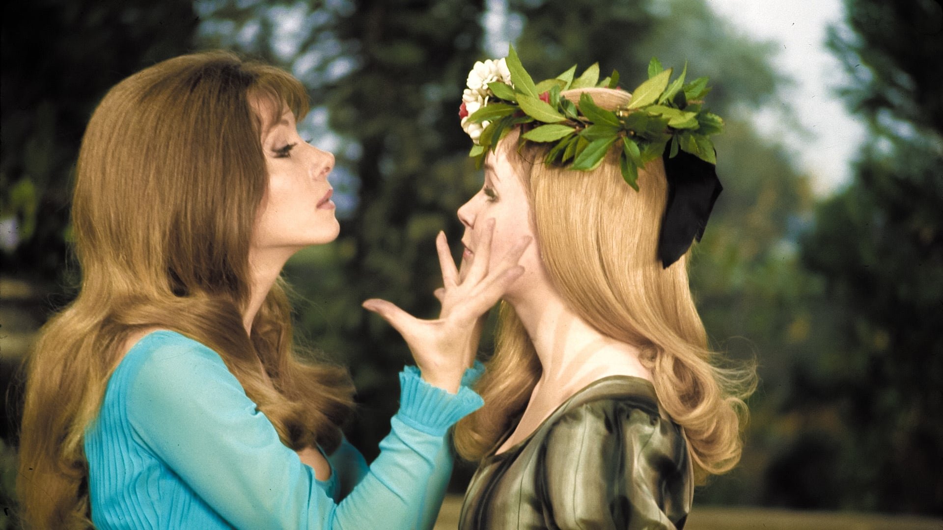 Cinematic background from The Vampire Lovers 1970 - In the heart of Styria the Karnstein Family, even after their mortal deaths, rise from their tombs spreading evil in the countryside in their lust for fresh blood. Baron Hartog whose family are all victims of Karnstein vampirism, opens their graves and drives a stake through their diabolical hearts. One grave he cannot locate is that of the legendary beautiful Mircalla Karnstein. Years of peace follow that grisly night until Mircalla reappears to avenge her family's decimation and satisfy her desire for blood.