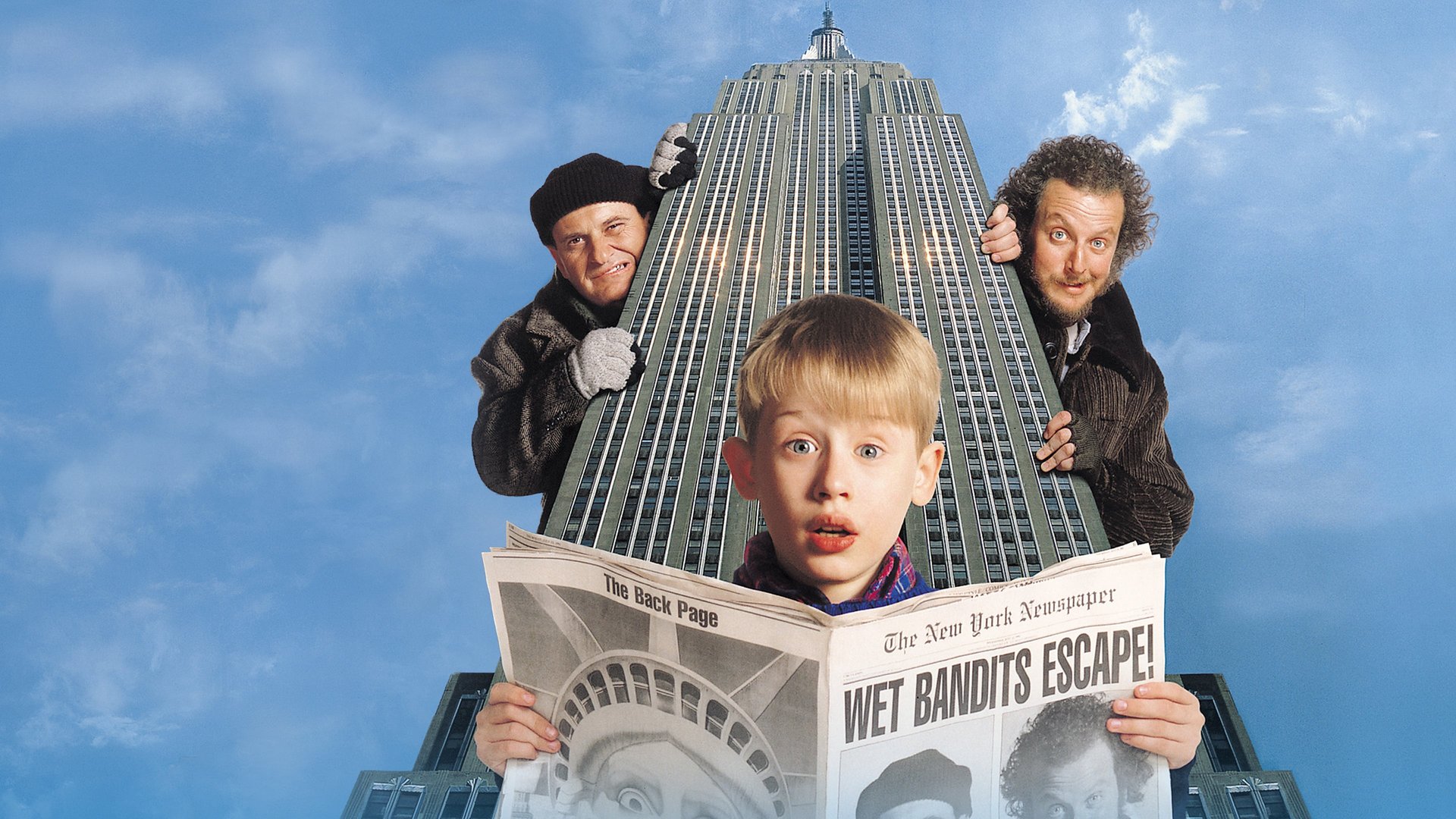 Cinematic background from Home Alone 2: Lost in New York 1992 - Instead of flying to Florida with his folks, Kevin ends up alone in New York, where he gets a hotel room with his dad's credit card—despite problems from a clerk and meddling bellboy. But when Kevin runs into his old nemeses, the Wet Bandits, he's determined to foil their plans to rob a toy store on Christmas Eve.