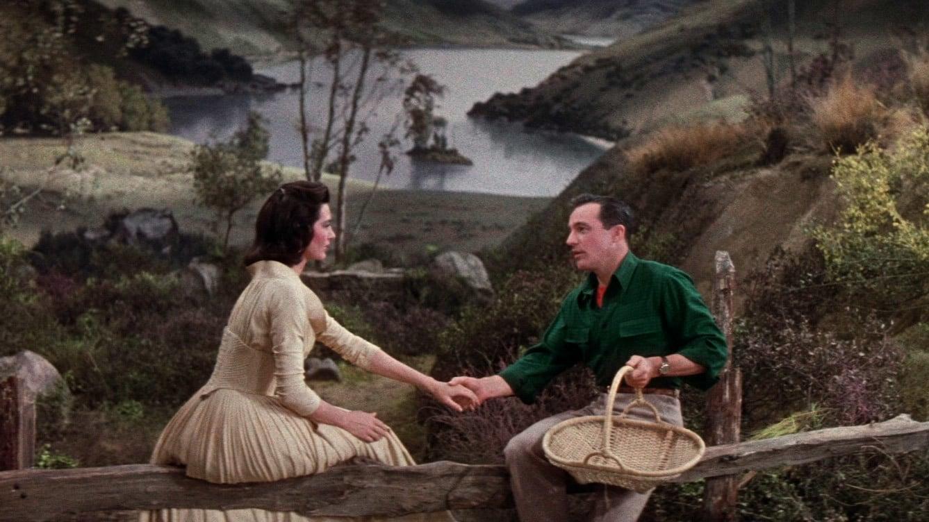 Cinematic background from Brigadoon 1954 - Americans Jeff and Tommy, hunting in Scotland, stumble upon a village - Brigadoon. They soon learn that the town appears once every 100 years in order to preserve its peace and special beauty. The citizens go to bed at night and when they wake up, it's 100 years later. Tommy falls in love with a beautiful young woman, Fiona, and is torn between staying or going back to his hectic life in New York.