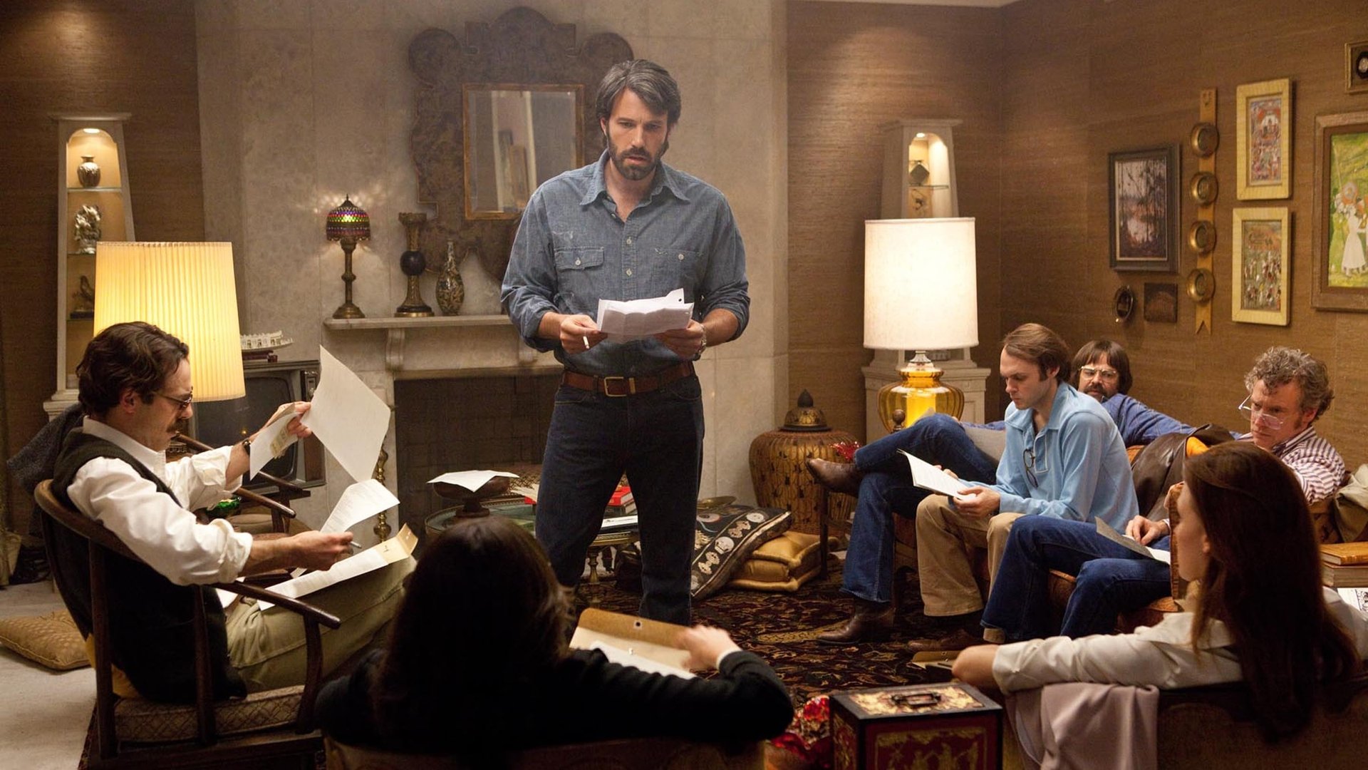 Cinematic background from Argo 2012 - As the Iranian revolution reaches a boiling point, a CIA 'exfiltration' specialist concocts a risky plan to free six Americans who have found shelter at the home of the Canadian ambassador.