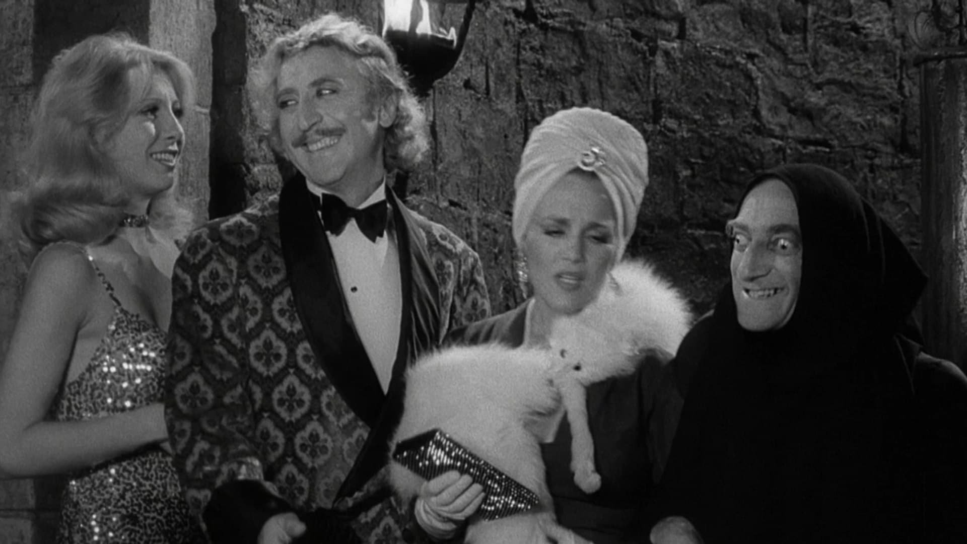 Cinematic background from Young Frankenstein 1974 - A young neurosurgeon inherits the castle of his grandfather, the famous Dr. Victor von Frankenstein. In the castle he finds a funny hunchback, a pretty lab assistant and the elderly housekeeper. Young Frankenstein believes that the work of his grandfather was delusional, but when he discovers the book where the mad doctor described his reanimation experiment, he suddenly changes his mind.