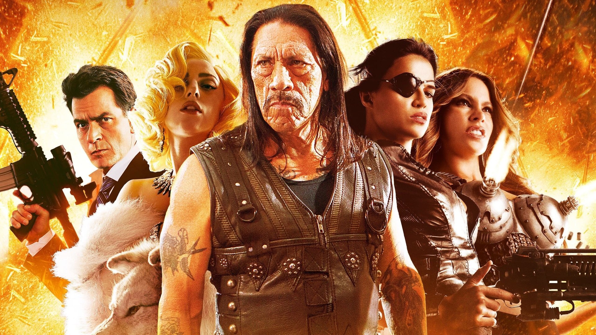 Cinematic background from Machete Kills 2013 - Ex-Federale agent Machete is recruited by the President of the United States for a mission which would be impossible for any mortal man – he must take down a madman revolutionary and an eccentric billionaire arms dealer who has hatched a plan to spread war and anarchy across the planet.