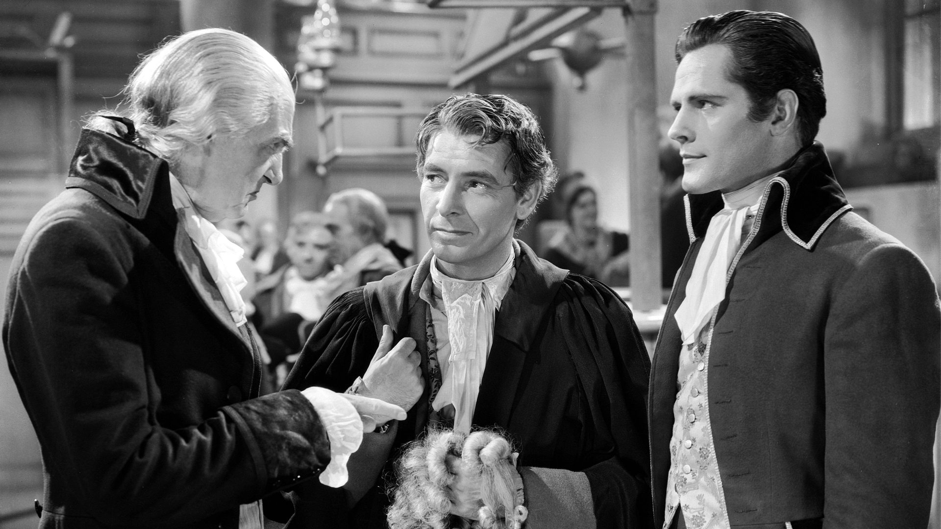Cinematic background from A Tale of Two Cities 1935 - The exciting story of Dr. Manette, who escapes the horrors of the infamous Bastille prison in Paris. The action switches between London and Paris on the eve of the revolution where we witness 'the best of times and the worst of times' - love, hope, the uncaring French Aristocrats and the terror of a revolutionary citizen's army intent on exacting revenge.