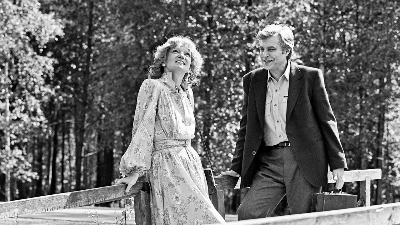 Cinematic background from A Railway Station for Two 1983 - Platon Ryabinin, a pianist, is traveling by train to a distant town of Griboedov to visit his father. He gets off to have lunch during a twenty minute stop at Zastupinsk railway station. He meets Vera, a waitress, after he refuses to pay her for the disgusting food he doesn't even touch and misses his train due to police investigation of the incident. His passport is then accidentally taken away from him by Andrei, Vera's fiancé, and his money is stolen as he waits for the next train to Griboedov. Vera learns that Platon is about to get sentenced and sent to prison in the Far East for a car accident he isn't guilty for. During the few days that Platon has to spend in Zastupinsk he and Vera develop feelings for each other...