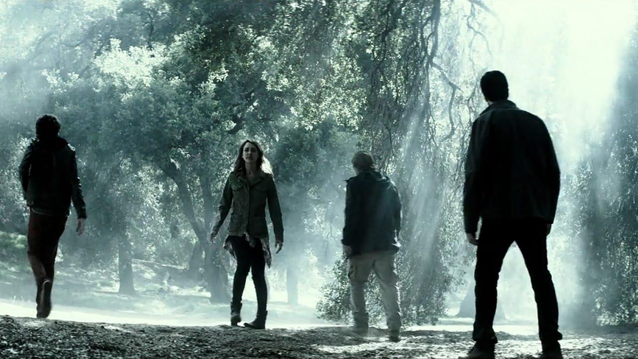 Cinematic background from The Veil 2016 - 30 years ago, when members of a religious cult known as Heaven's Veil take their own lives. The truth behind what really happened remains buried deep in the memory of the sole survivor, a five-year-old girl. Now as an adult she returns to the compound with a documentary crew. They soon discover something that is far more terrifying than anything they could have imagined.