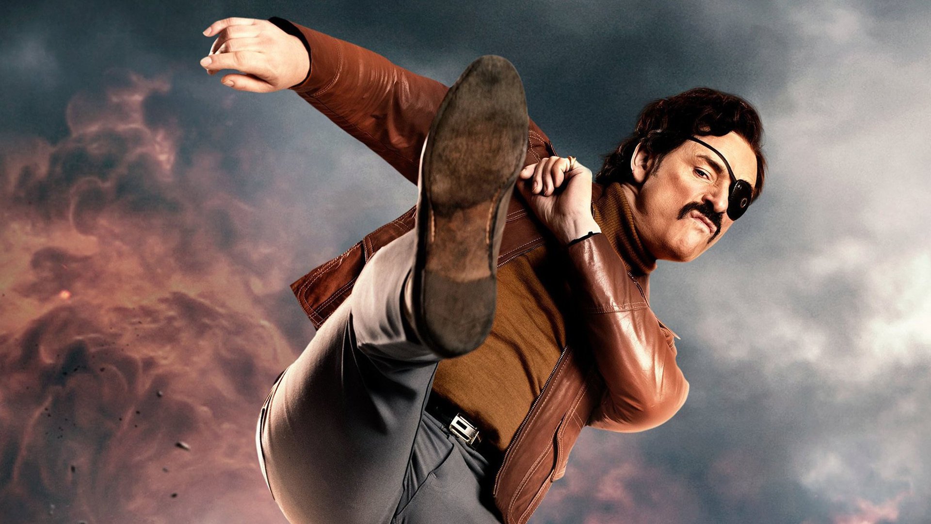 Cinematic background from Mindhorn 2016 - A washed up actor best known for playing the title character in the 1980s detective show "Mindhorn" must work with the police when a serial killer says that he will only speak with Detective Mindhorn, whom he believes to be real.