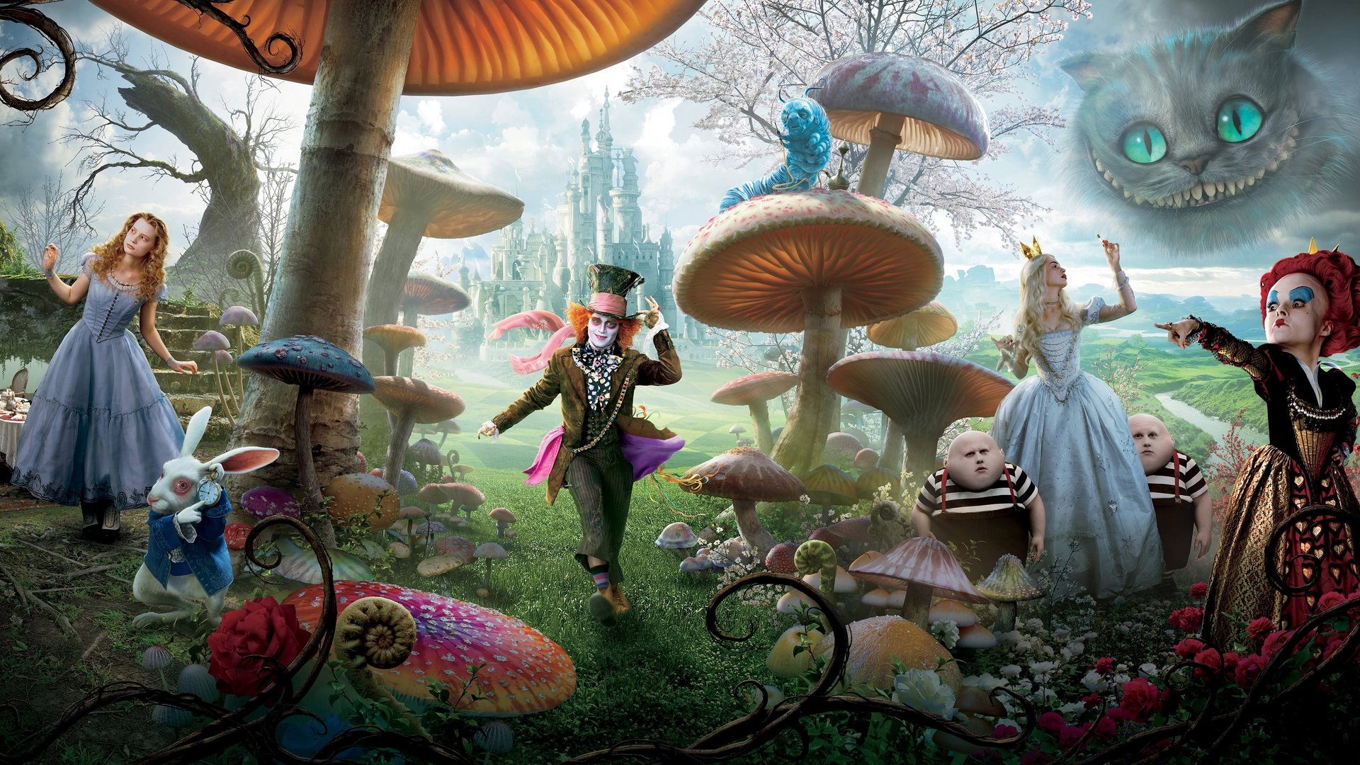 Cinematic background from Alice in Wonderland 2010 - Alice, now 19 years old, returns to the whimsical world she first entered as a child and embarks on a journey to discover her true destiny.
