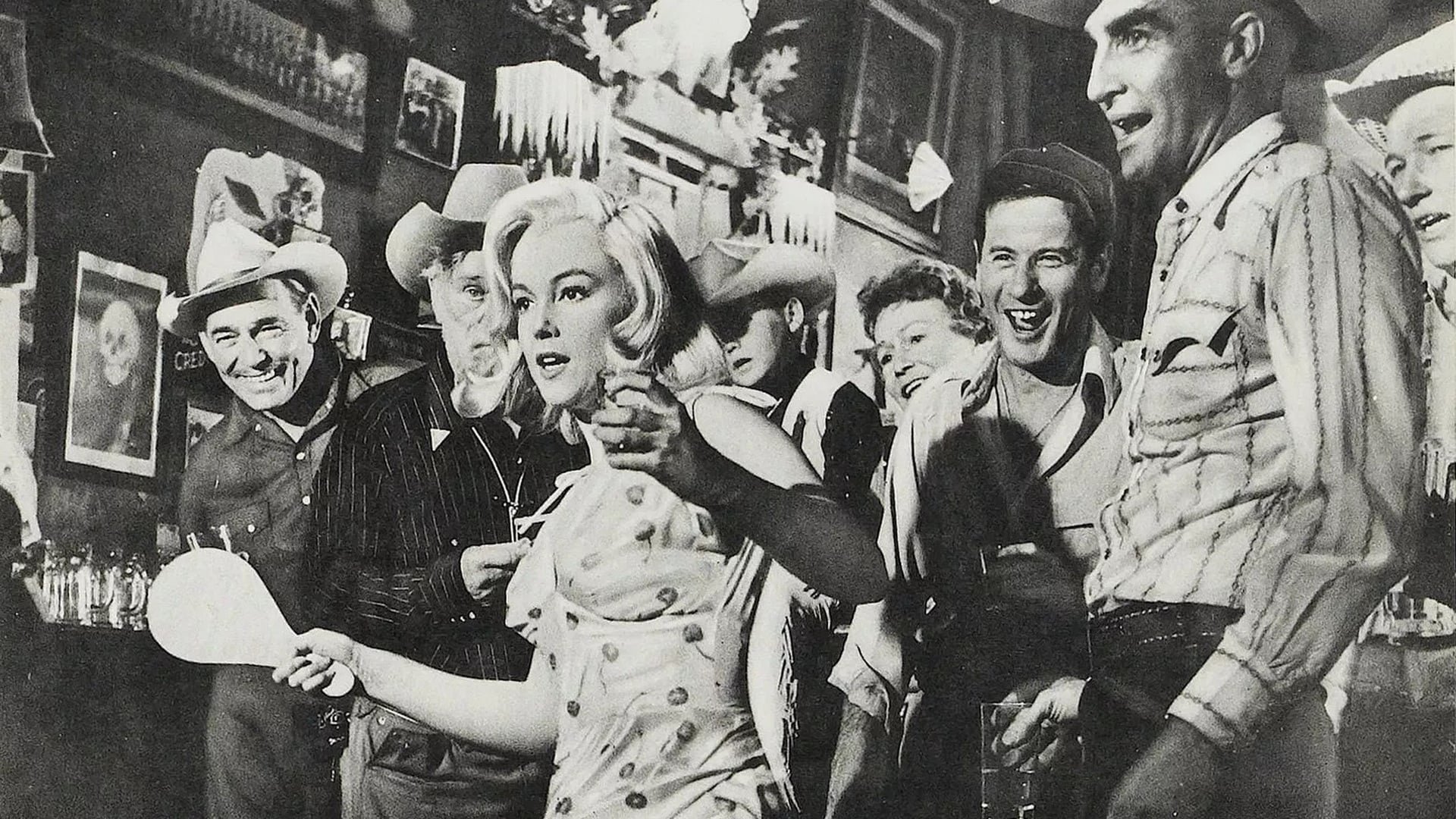 Cinematic background from The Misfits 1961 - While filing for a divorce, beautiful ex-stripper Roslyn Taber ends up meeting aging cowboy-turned-gambler Gay Langland and former World War II aviator Guido Racanelli. The two men instantly become infatuated with Roslyn and, on a whim, the three decide to move into Guido's half-finished desert home together. When grizzled ex-rodeo rider Perce Howland arrives, the unlikely foursome strike up a business capturing wild horses.