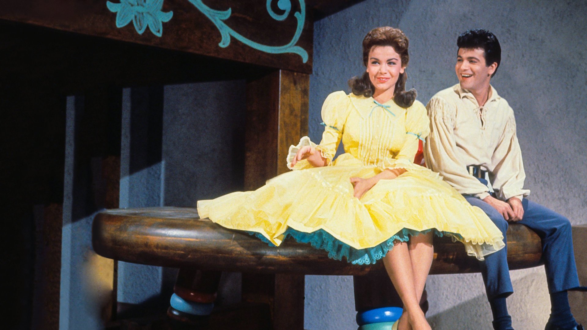 Cinematic background from Babes in Toyland 1961 - All roads lead to magical, merry Toyland as Mary Contrary and Tom Piper prepare for their wedding! But villainous Barnaby wants Mary for himself, so he kidnaps Tom, setting off a series of comic chases, searches, and double-crosses! The "March Of The Wooden Soldiers" helps put Barnaby in his place, and ensures a "happily ever after" for Tom and Mary!