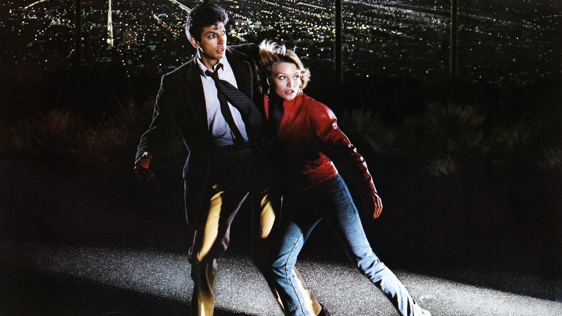 Cinematic background from Into the Night 1985 - Ed Okin used to have a boring life. He used to have trouble getting to sleep. Then one night, he met Diana. Now, Ed's having trouble staying alive.