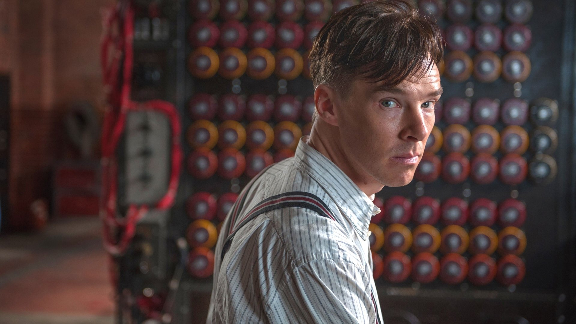 Cinematic background from The Imitation Game 2014 - Based on the real life story of legendary cryptanalyst Alan Turing, the film portrays the nail-biting race against time by Turing and his brilliant team of code-breakers at Britain's top-secret Government Code and Cypher School at Bletchley Park, during the darkest days of World War II.