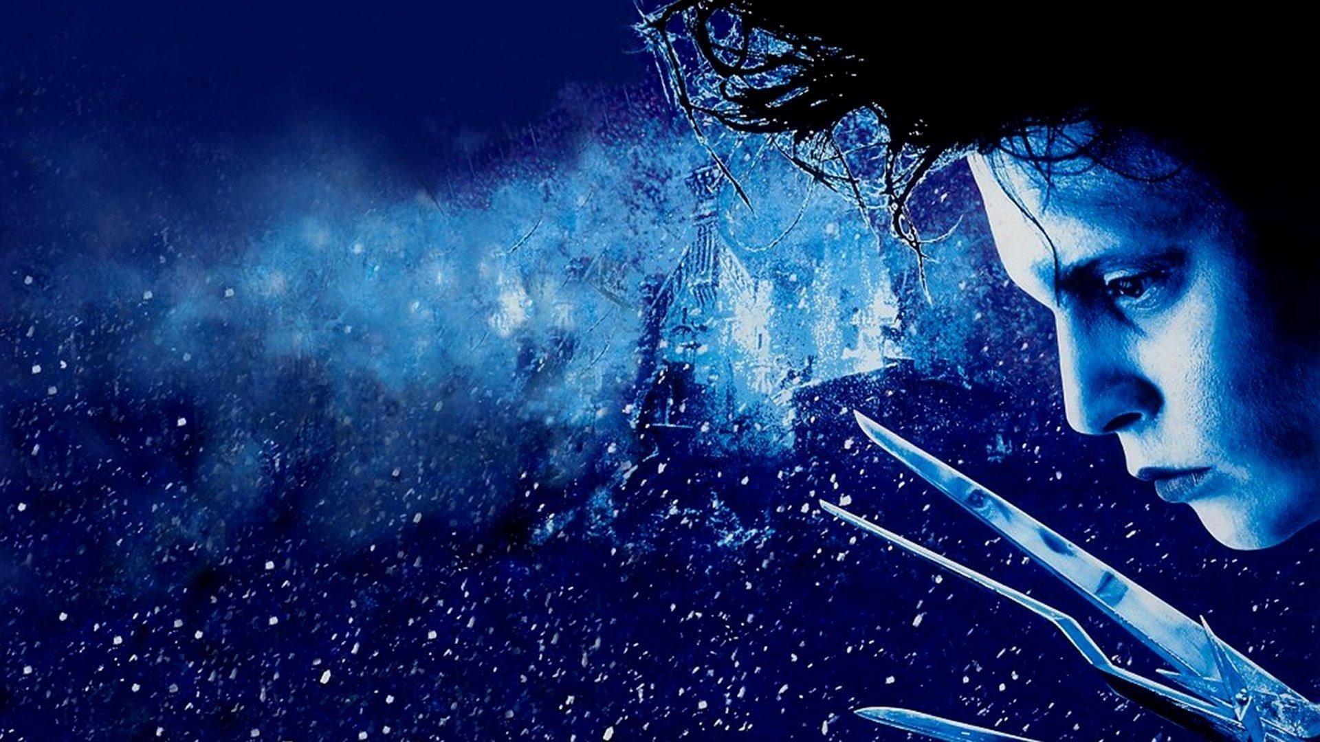 Cinematic background from Edward Scissorhands 1990 - A small suburban town receives a visit from a castaway unfinished science experiment named Edward.