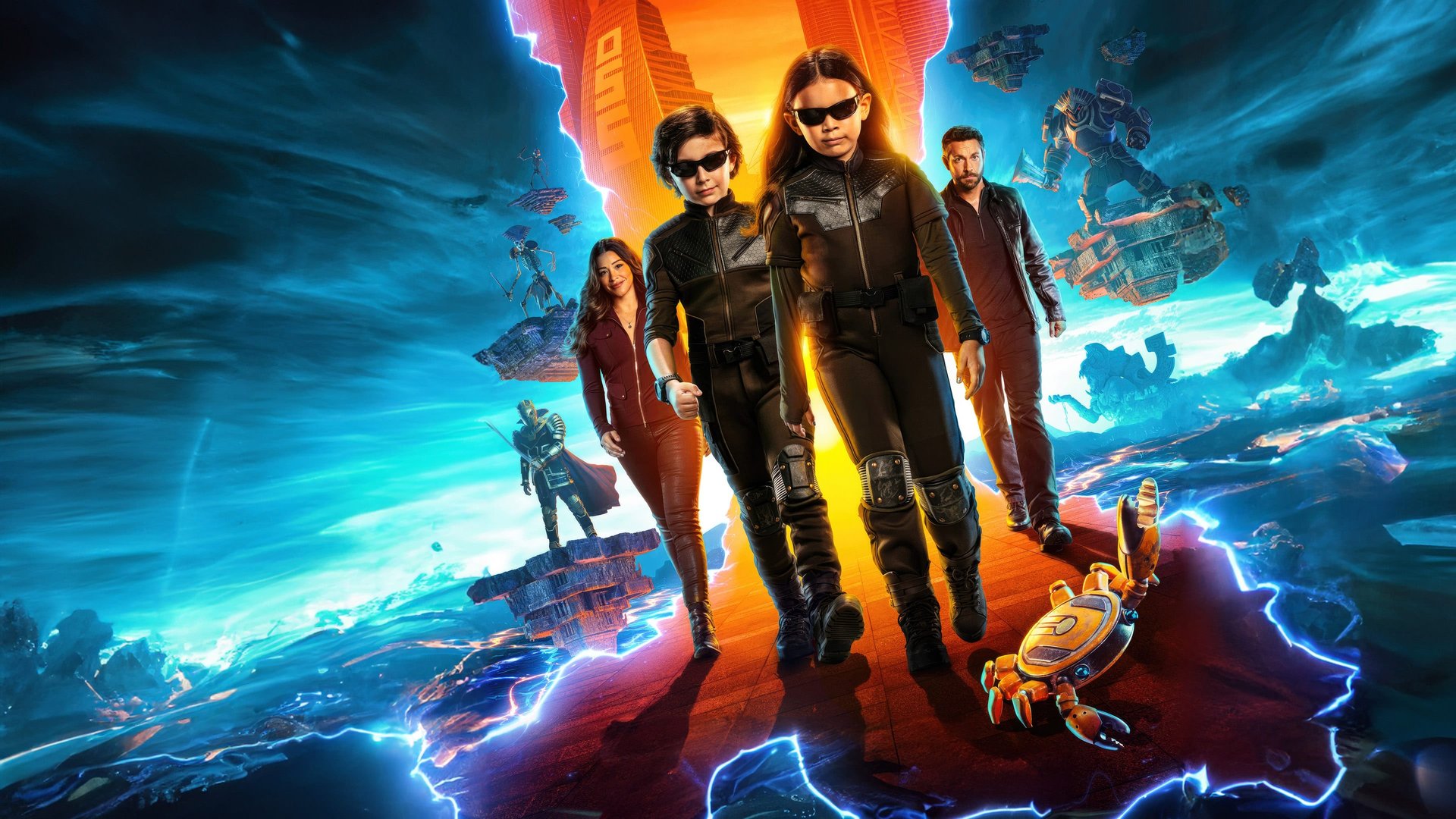 Cinematic background from Spy Kids: Armageddon 2023 - When the children of the world’s greatest secret agents unwittingly help a powerful game developer unleash a computer virus that gives him control of all technology, they must become spies themselves to save their parents and the world.