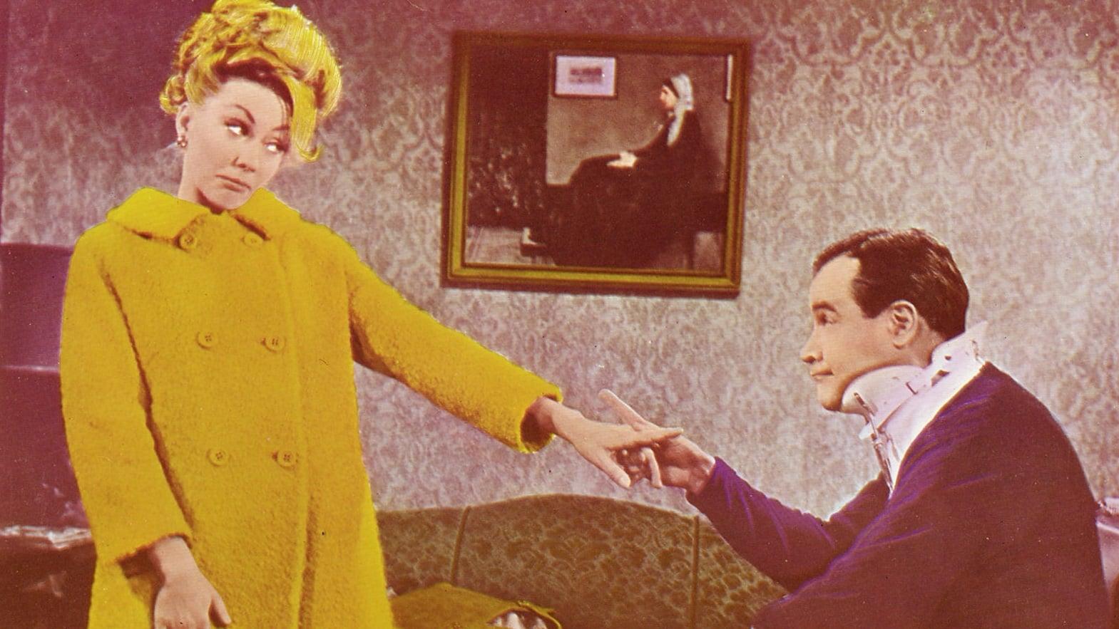 Cinematic background from The Fortune Cookie 1966 - A cameraman is knocked over during a football game. His brother-in-law, as the king of the ambulance-chasing lawyers, starts a suit while he's still knocked out. The cameraman is against it until he hears that his ex-wife will be coming to see him. He pretends to be injured to get her back, but also sees what the strain is doing to the football player who injured him.