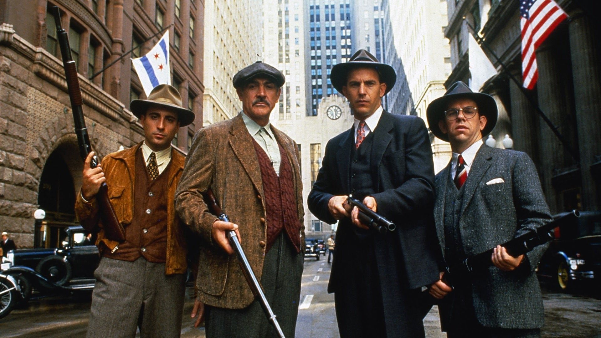Cinematic background from The Untouchables 1987 - Young Treasury Agent Eliot Ness arrives in Chicago and is determined to take down Al Capone, but it's not going to be easy because Capone has the police in his pocket. Ness meets Jim Malone, a veteran patrolman and probably the most honorable one on the force. He asks Malone to help him get Capone, but Malone warns him that if he goes after Capone, he is going to war.