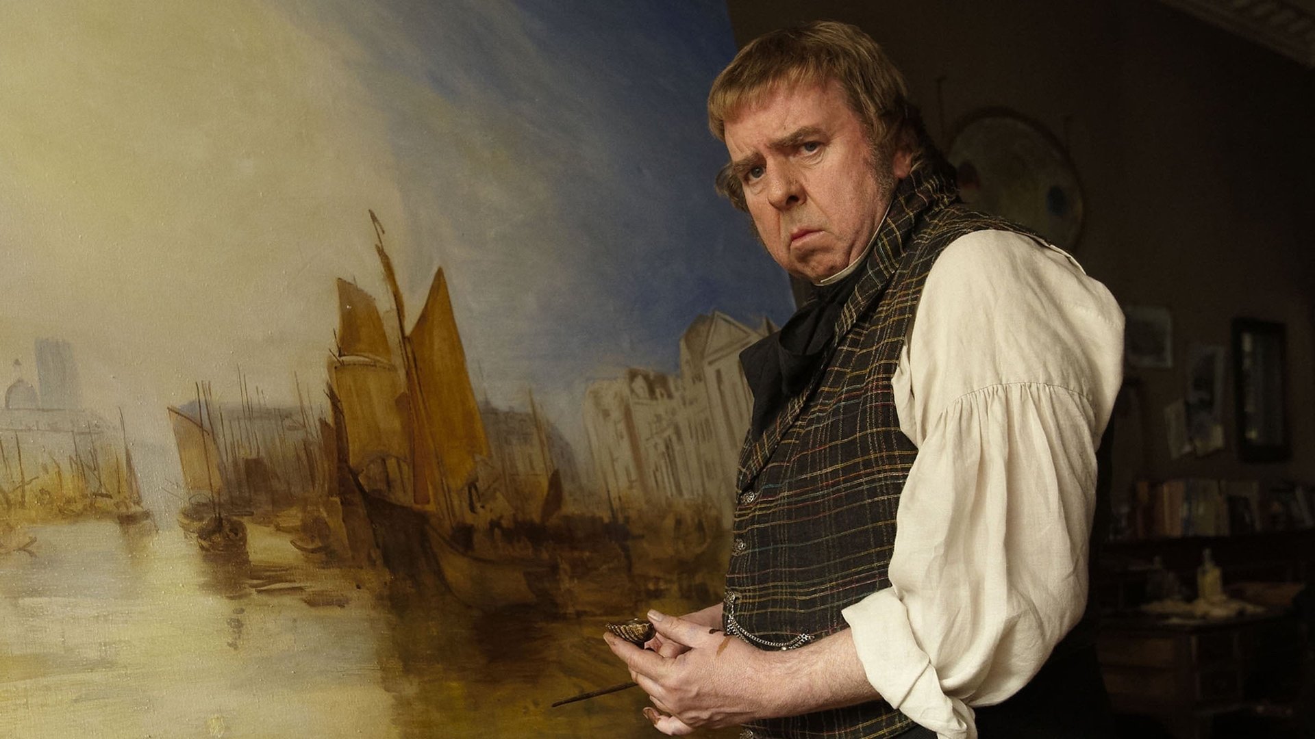 Cinematic background from Mr. Turner 2014 - Eccentric British painter J.M.W. Turner  lives his last 25 years with gusto and secretly becomes involved with a seaside landlady, while his faithful housekeeper bears an unrequited love for him.