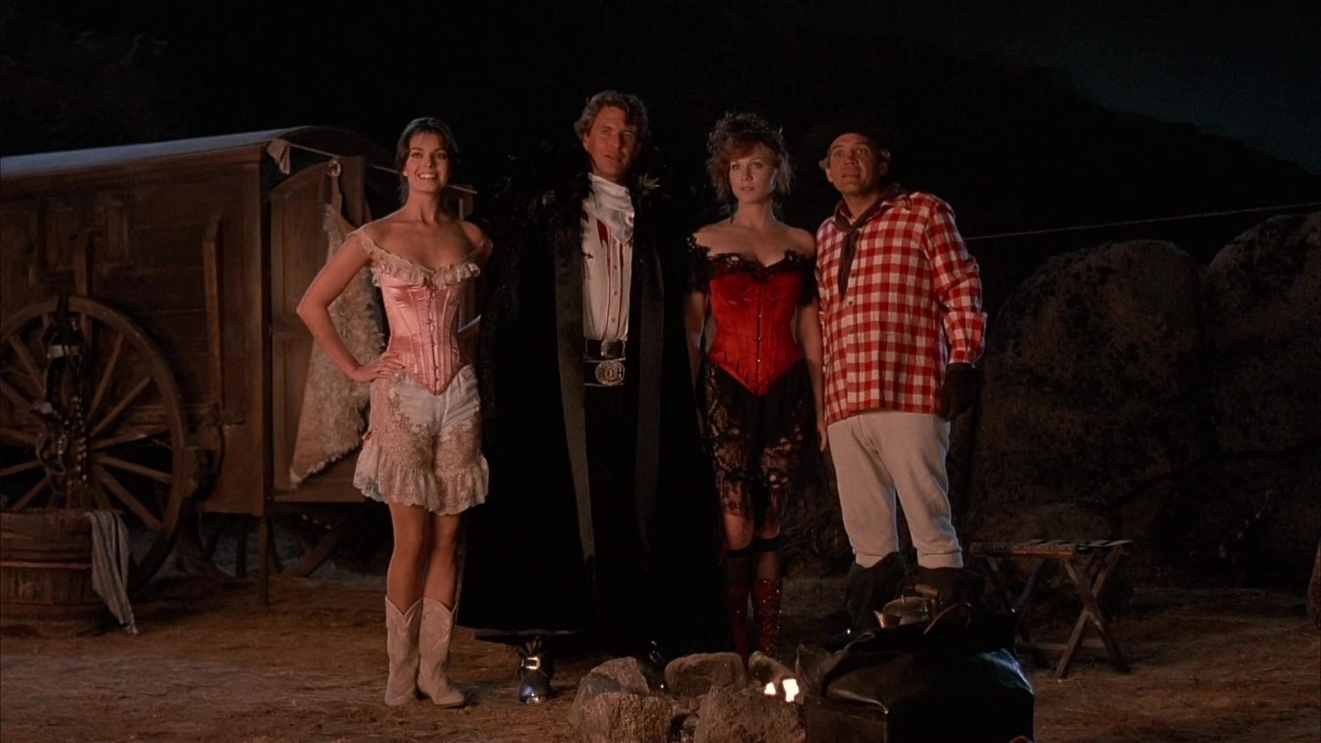 Cinematic background from Rustlers' Rhapsody 1985 - A singing cowboy roams the Wild West with his sidekick, dancing horse and fancy wardrobe.